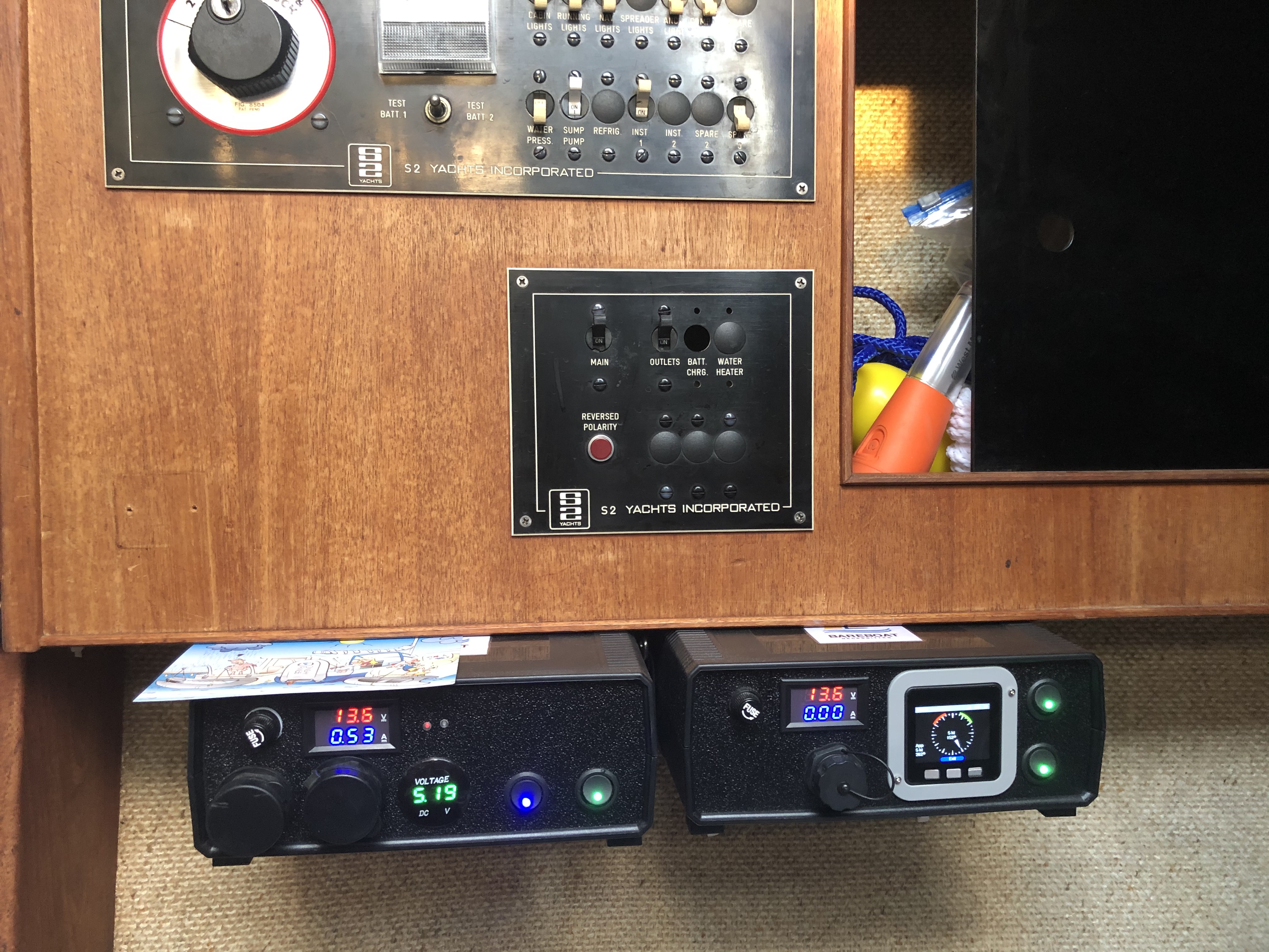 Boat Computer Router in Cabin